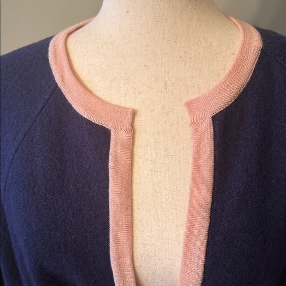 Boden Navy and Pink Cardigan Sweater - Picture 10 of 12